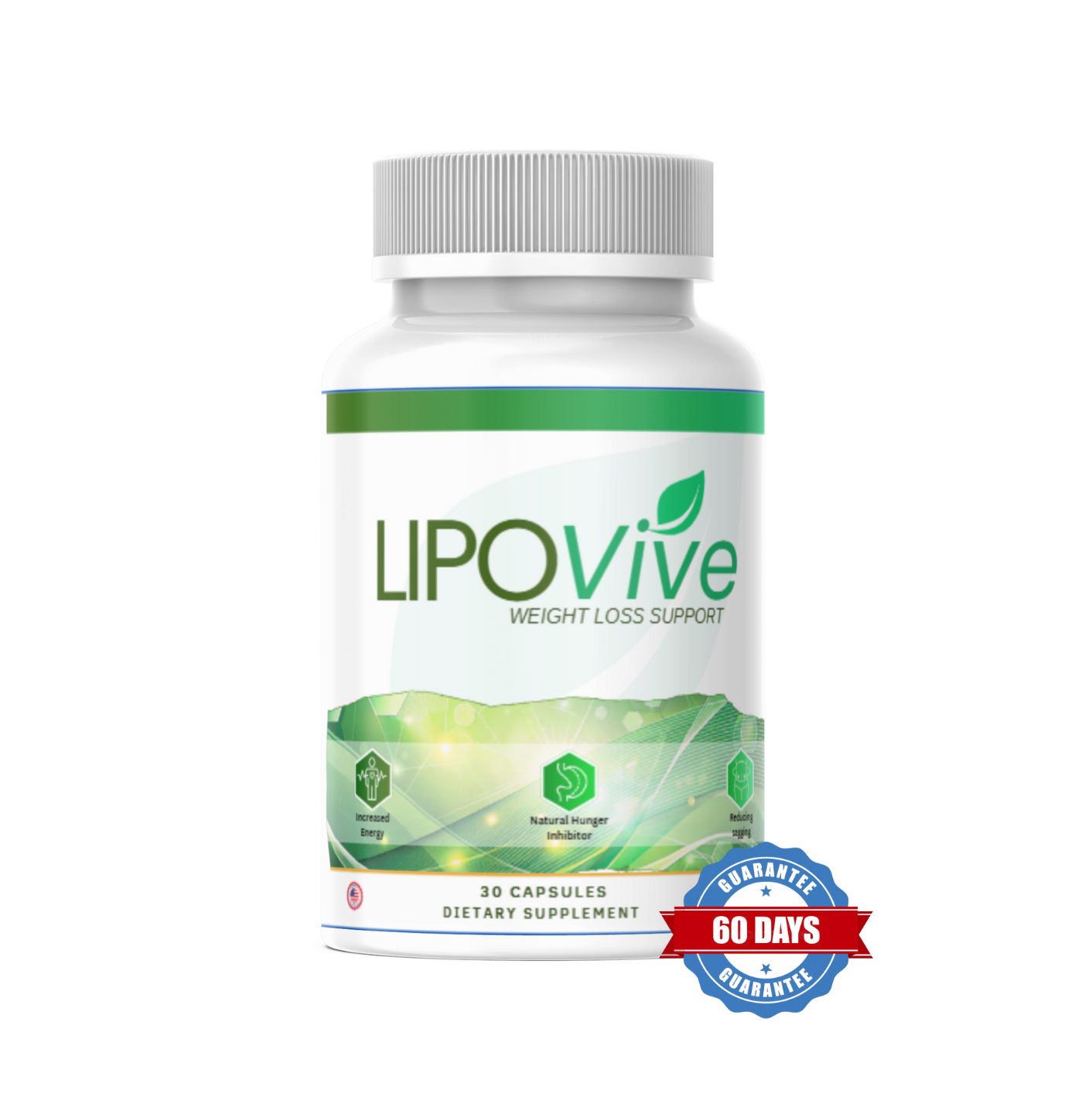 LipoVive bottle and herbs